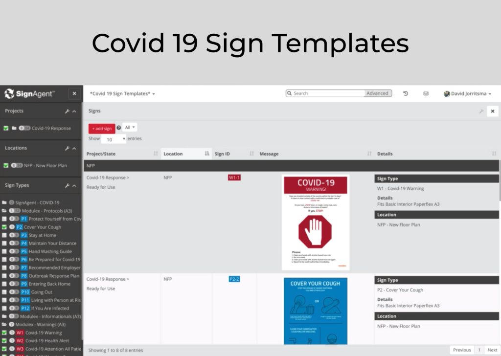 Covid-19 Sign Templates