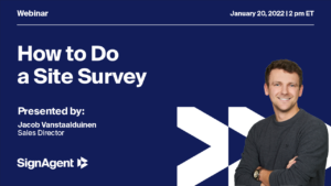 Banner image for the "How to do a site survey" webinar.