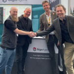 Left to right: David Jorritsma (SignAgent President), James Bosma (SignAgent VP Marketing Communications), Aad Kalkman (Mijksenaar Business Director), and Herbert Seevinck (Mijksenaar Partner).