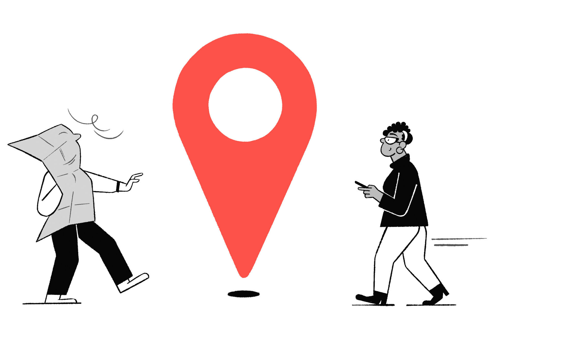Person using a map